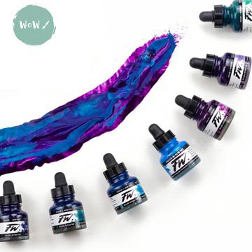 Inchiostro FW Ink 180ml - Process Magenta, Acrilico Per Arti Grafiche, Prodotto Nel Regno Unito - 2