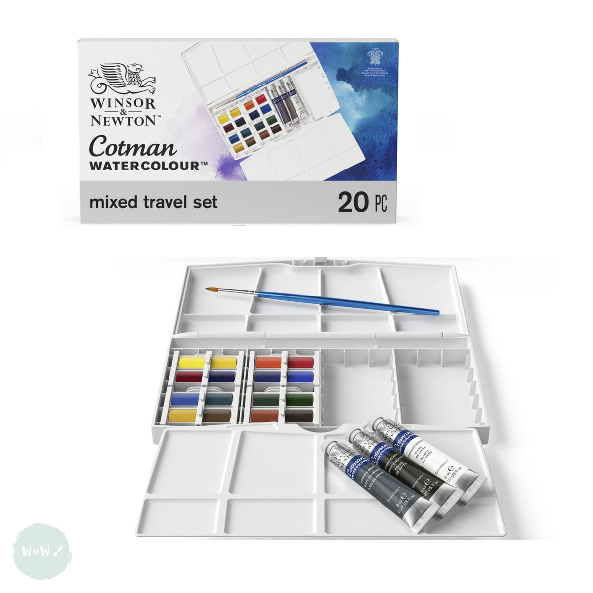 Cotman Watercolour Mixed Travel Set