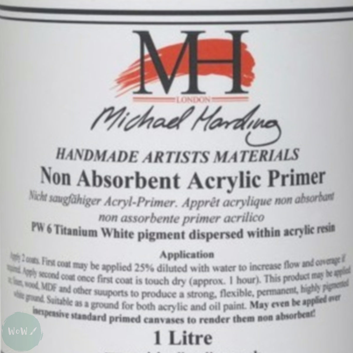 SURFACE PREPARATION Primer Michael Harding Non Absorbent WHITE