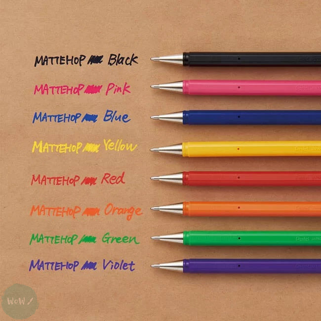 Pentel Hybrid Mattehop Gel Pen - 1.0 Mm - 14 Original Sweet Color Se - View #4