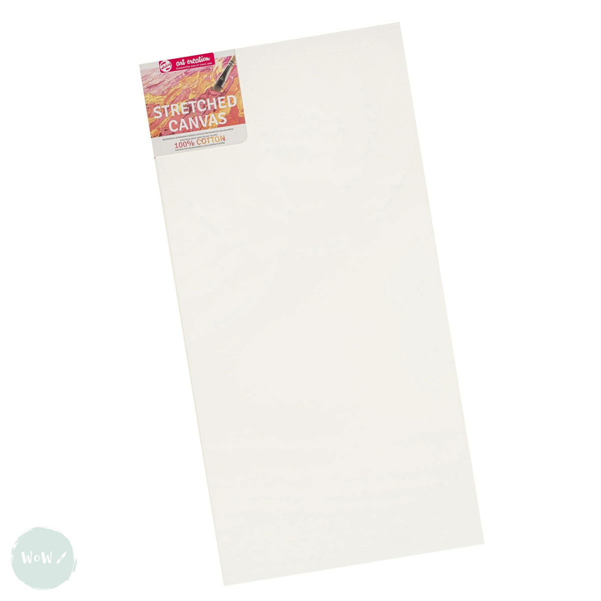 Talens Art Creation Stretched Cotton Canvas - 100 Cm X 100 Cm (39" X 39"), Primed White, For Oil & Acrylic Painting