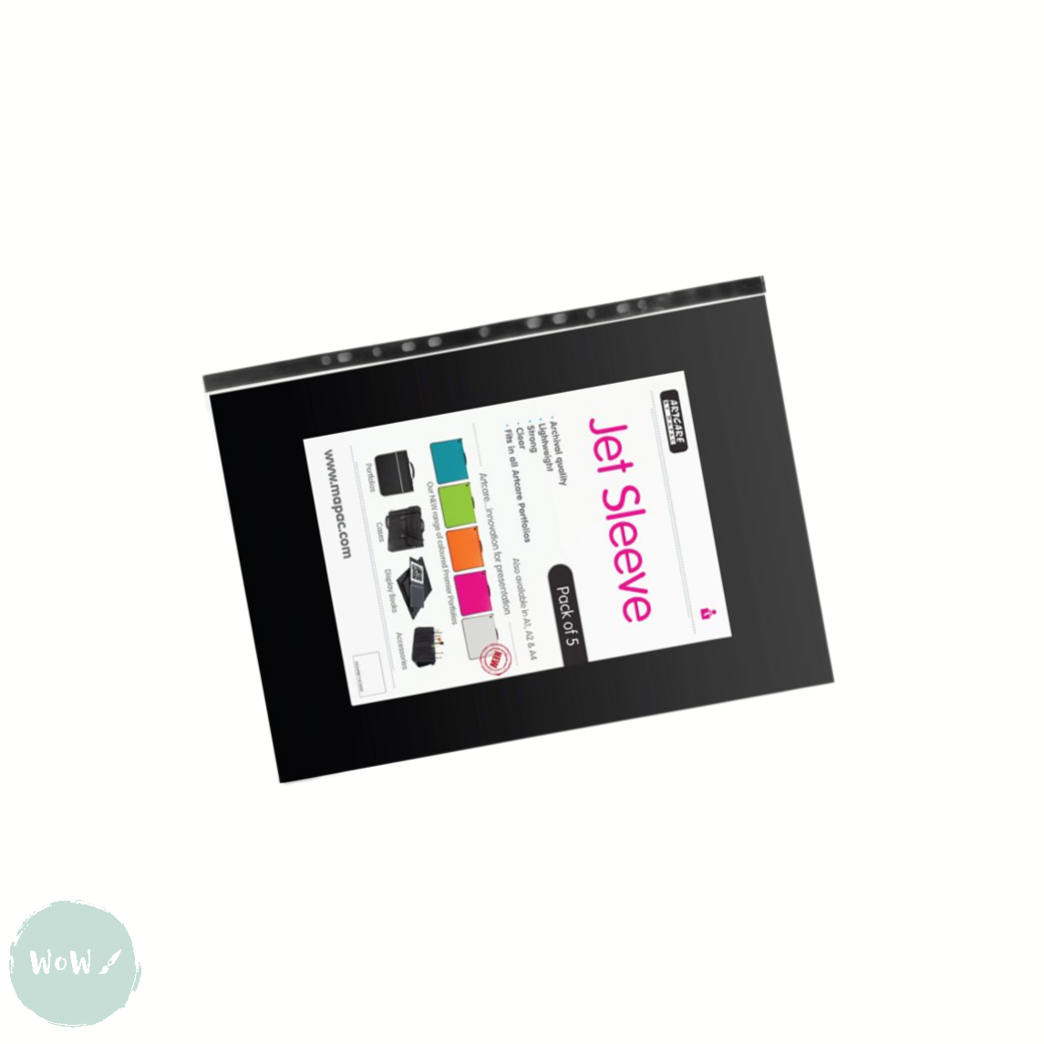Portfolio De Rangement Artistique Format A1 - Avec 5 Pochettes Acides Libres - Marque Mapac