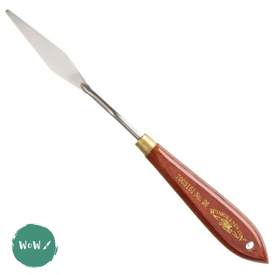 No. 26 Painting / Palette Knife Winsor & Newton Stainless Steel Bl WoW Art Supplies