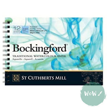 Bockingford Watercolour paper Spiral Bound Pads 140lb NOT Surface