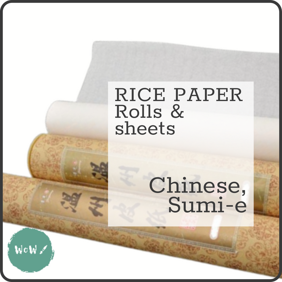 PAPER - Chinese, Sumi-e, RICE PAPER Rolls & Sheets