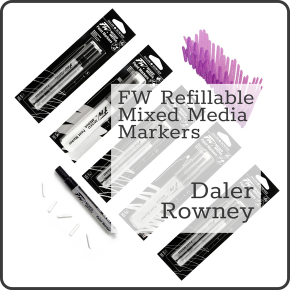 PAINT PENS - Daler Rowney FW Fillable MIXED MEDIA Markers