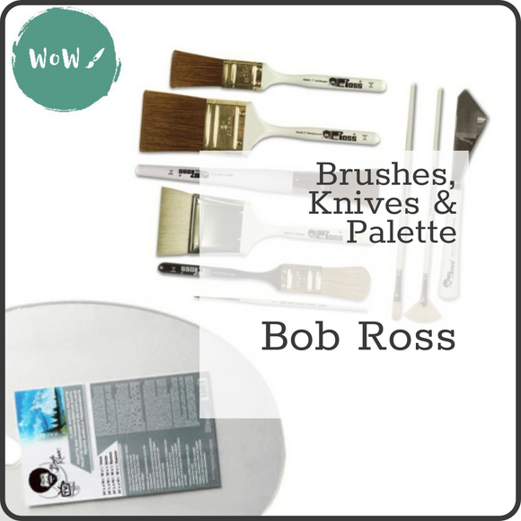 OIL PAINT - BOB ROSS - Brushes & Palette Knives