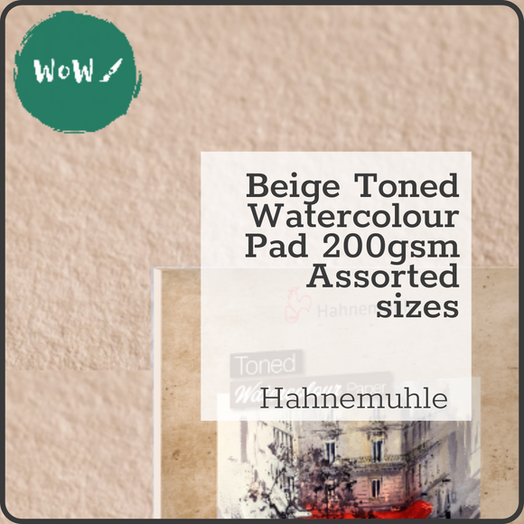 WATERCOLOUR PAPER - PAD - Hahnemuhle - Toned Paper - BEIGE / TAN - 200lb (95lb) A5, A4 & Square