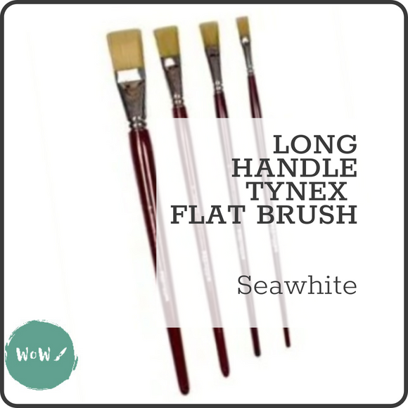 FLAT BRUSH - Tynex fibre, Long Handle