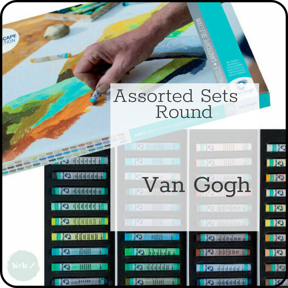 SOFT PASTEL SETS - Assorted full length Round Pastels - VAN GOGH