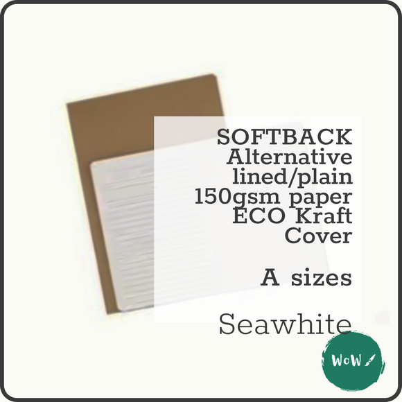 SOFTBACK SKETCHBOOK -  ECO 150 gsm ALTERNATE PLAIN/LINED WHITE paper
