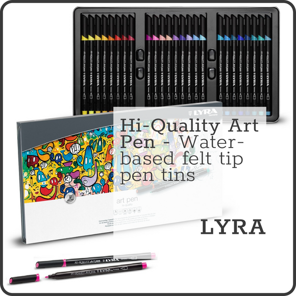 Felt Tip Colouring Pens - LYRA Hi-Quality Art Pen Tins