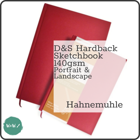 Hardback sketchbook - Square bound -  Hahnemuhle D&S Book - 140gsm 'A' Sizes