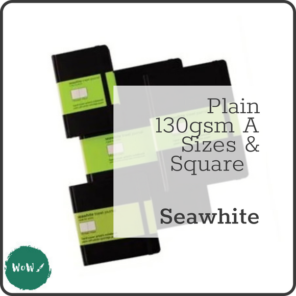 TRAVEL JOURNALS - PLAIN PAPER - Seawhite - 130gsm - 'A' sizes & Square