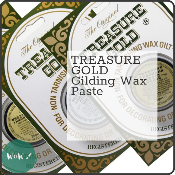 Gilding- Wax Paste TREASURE GOLD 25ml jar, range of colours