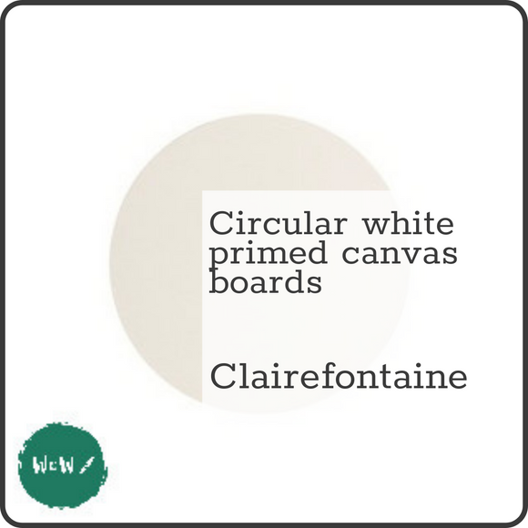 ARTIST CANVAS BOARDS - Circular - White Primed