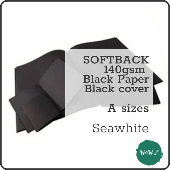SOFTBACK SKETCHBOOK- 140gsm BLACK Paper