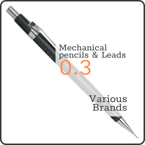 MECHANICAL PENCILS - 0.3 - Holders & Replacement Leads