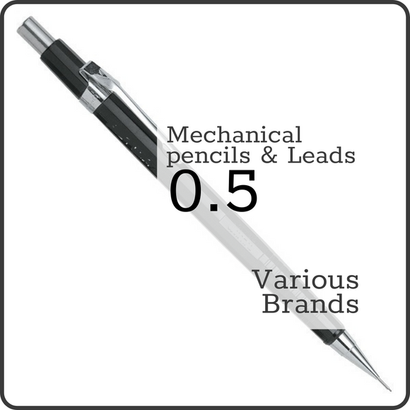 MECHANICAL PENCILS - 0.5 - Holders & Replacement Leads