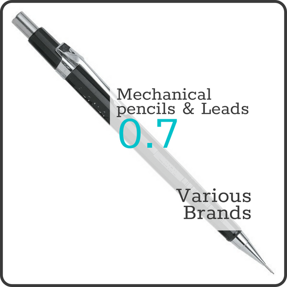 MECHANICAL PENCILS - 0.7mm - Holders & Replacement Leads