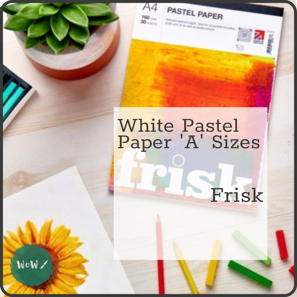 Frisk Pastel Paper Pads White A Sizes