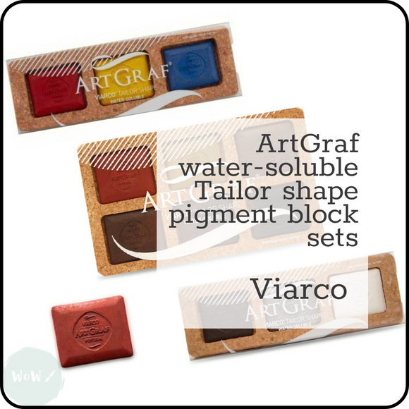 WATER-SOLUBLE PIGMENT BLOCK - Viarco - ARTGRAF - TAILOR SHAPE - Sets