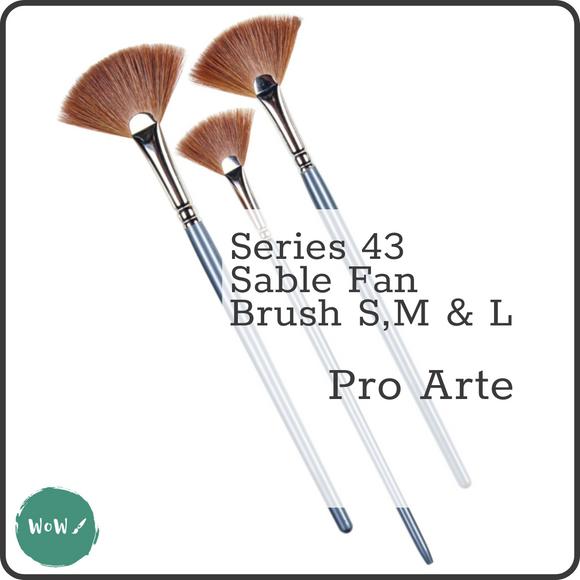 Pro Arte Series 43 - Sable Fan Brushes