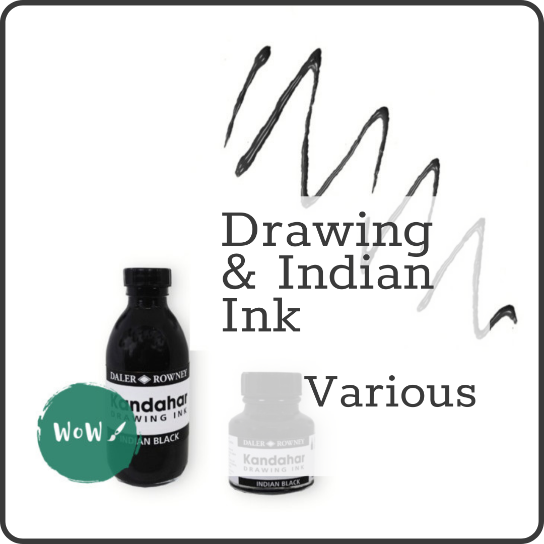Indian & Black Drawing Ink – WoW Art Supplies