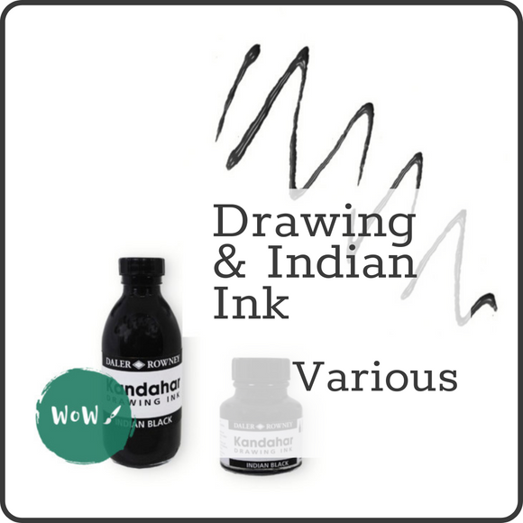 Indian & Black Drawing Ink