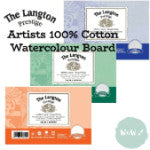 Daler Rowney Langton Prestige 2mm thick Watercolour Boards 30 x 22”- HP, NOT & Rough