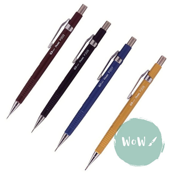 Pentel P200 series Automatic Pencils 0.3, 0.5, 0,7 & 0.9