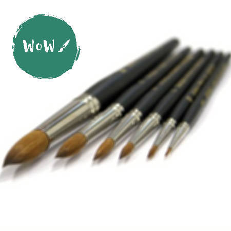 Artists Pure Kolinsky Red Sable Round Brushes, selection of sizes