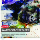 WATERCOLOUR PAPER PAD - Derwent - 300 gsm - SMOOTH SURFACE - A2