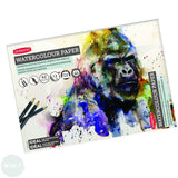 WATERCOLOUR PAPER PAD - Derwent - 300 gsm - SMOOTH SURFACE - A2