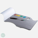 Tear-off Paper Palette pad- NEW WAVE - Ergonomic Grey Pad 11 x 16"