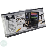 Sketching Set- ESSENTIALS Beginners - SKETCH & DRAW - 32 Piece Wooden Box