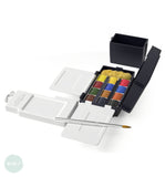 Watercolour Paint Sets - Winsor & Newton PROFESSIONAL - FIELD BOX - 12 Half Pans - Inc FREE Sable Brushes worth £23.40