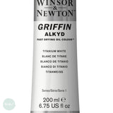 OIL PAINT - Fast Drying - Winsor & Newton GRIFFIN Alkyd -  200ml tube- Titanium White