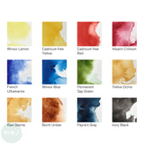 Watercolour Paint Sets - Winsor & Newton PROFESSIONAL - CUSTOMISABLE TRAVEL TIN - 12 Half Pans