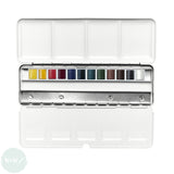 Watercolour Paint Sets - Winsor & Newton PROFESSIONAL - CUSTOMISABLE TRAVEL TIN - 12 Half Pans
