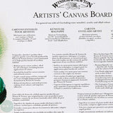 Canvas Board - WHITE PRIMED 100% COTTON - Winsor & Newton ARTISTS -  10 x 14" (254 x 356 mm)