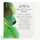 Canvas Board - WHITE PRIMED 100% COTTON - Winsor & Newton ARTISTS -  -8 x 10" (203 x 254 mm)