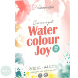 WATERCOLOUR PAPER PAD - JUMBO (50 sheets) - Hahnemuhle - CONCEPT WATERCOLOUR JOY - 300gsm - COLD PRESS Surface - A4