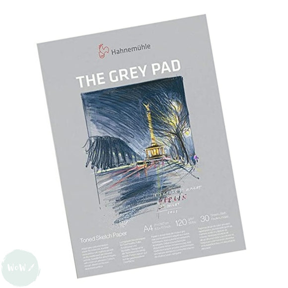 SKETCH / DRAWING PAPER PAD - Toned - Hahnemuhle - The GREY PAD - 120gsm - A4