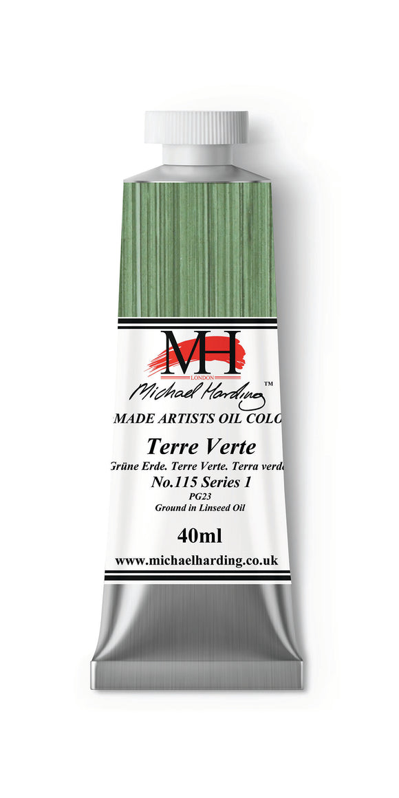 Michael Harding Handmade Oil 40ml tube-	Terre Verte 40ml (series 1)