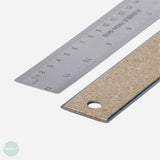 Rules/Rulers – MEASURING & CUTTING - Stainless Steel - metric & imperial -  NON-SLIP (cork backed) – 18” / 45cm
