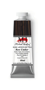 Michael Harding Handmade Oil 40ml tube-	Raw Umber 40ml (series 1)