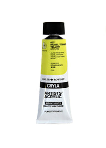 Daler Rowney CRYLA Artists Acrylic 75ml Tubes-  NICKEL TITANATE Yellow