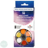 Watercolour Paint Sets - Koh-I-Noor - BRILLIANT Watercolour Round Compact - 36 Colours