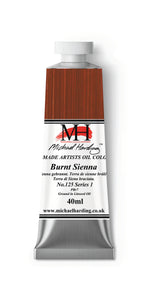 Michael Harding Handmade Oil 40ml tube-	Burnt Sienna 40ml (series 1)